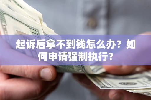 济南起诉后拿不到钱怎么办？如何申请强制执行？