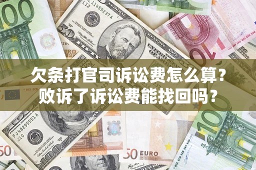 济南欠条打官司诉讼费怎么算？败诉了诉讼费能找回吗？