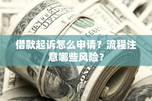 济南借款起诉怎么申请？流程注意哪些风险？